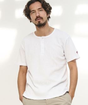  half sleeve thermal henley cut&sewn Tシャツ(1M24N330) | CAMBIO カンビオ(半袖・タンク)