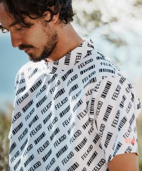  All Over Barcode Logo Mock Neck Tee Tシャツ(F24N010) | CAMBIO カンビオ(半袖・タンク)