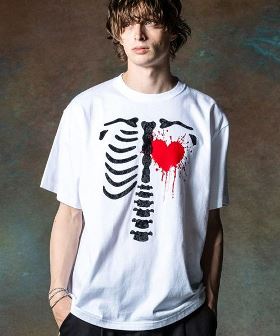  Velour Skeleton T-Shirt ベロアスケルトンＴシャツ(GB0224-CS07) | CAMBIO カンビオ(半袖・タンク)