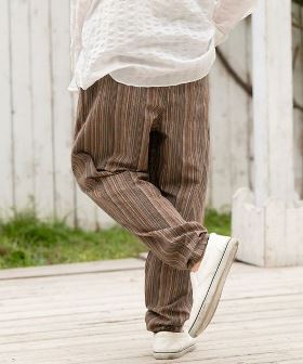  Ethnic Stripe Balloon Pants バルーンパンツ(CAM24SS-013) | CAMBIO カンビオ