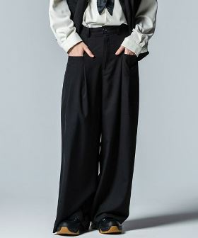 Two Tuck Baggy Slacks ツータックバギースラックス パンツ(GB0224-P14) | CAMBIO カンビオ