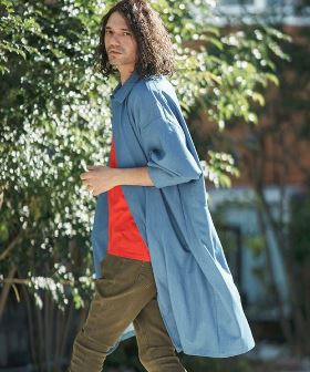  TR Stretch Denim Shop Coat デニムショップコート(MIU-241-020) | CAMBIO カンビオ