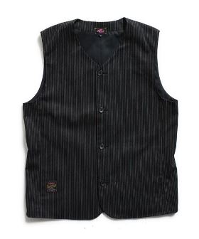  Work Striped Vest ベスト(rt2412006) | CAMBIO カンビオ(ジレ・ベスト)