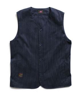  Work Striped Vest ベスト(rt2412006) | CAMBIO カンビオ(ジレ・ベスト)