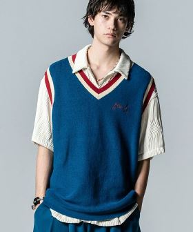 Tilden Knit Vest チルデンニットベスト(GB0224-KNT03) | CAMBIO カンビオ(ジレ・ベスト)