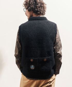  【HIMALAYAN CLIMBERS HAND-KNIT別注】手編みクルーネックベスト(CAHCK-F37) | CAMBIO カンビオ(ジレ・ベスト)