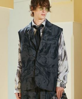 Sleeveless Tailored Jacket スリーブレステーラードジャケット(GB0224-JKT02) | CAMBIO カンビオ(ジレ・ベスト)