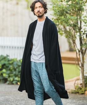 KIMONO Like Linen Rayon Long Sleeve Gown ガウン(S20724cmb) | CAMBIO カンビオ