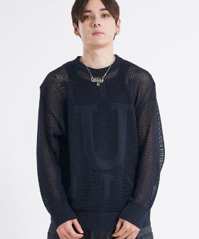 Utility net knit ニット(efmsaw-12) | CAMBIO カンビオ