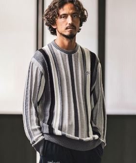 [ FELKOD x 1minute1second ] stripe crew neck knit ニット(1M23W100) | CAMBIO カンビオ