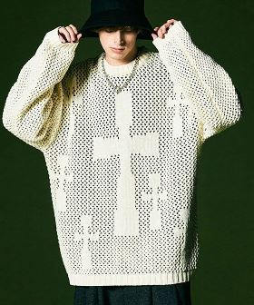 Cross Mesh Knit クロスメッシュニット(GB0423-KNT06) | CAMBIO カンビオ