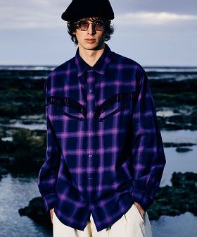 【予約販売5月下旬〜6月上旬入荷Western Check Shirt ウエスタンチェックシャツ(GB0224-SH04) | CAMBIO カンビオ(長袖・7分)