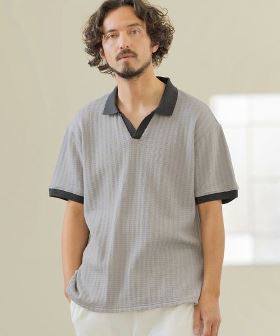 NOSTALGIC SKIPPER POLO SHIRTS スキッパーポロシャツ(MGN241-021) | CAMBIO カンビオ(半袖・5分)