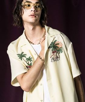 Palm Tree Shirts パラダイスオープンカラーシャツ(GB0124-SH05) | CAMBIO カンビオ(半袖・5分)