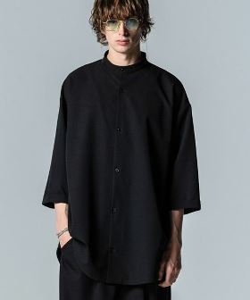 Stand Collar Monolith Shirt スタンドカラーモノリスシャツ(GB0224-SH15) | CAMBIO カンビオ(半袖・5分)