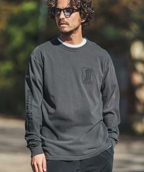 one logogarment dyed long sleeve cut sew カットソー(1M24H270) | CAMBIO カンビオ(長袖・7分)