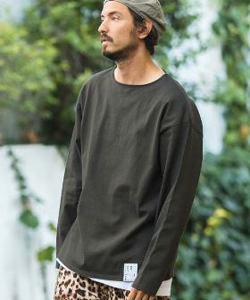 Boat Neck Long Sleeve Cut sew ボートネック  カットソー(PF-241-006) | CAMBIO カンビオ(長袖・7分)