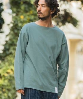 Boat Neck Long Sleeve Cut sew ボートネック  カットソー(PF-241-006) | CAMBIO カンビオ(長袖・7分)