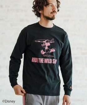  RIDE THE WILD SURF Mickey Print Long Sleeve Tee カットソー(F24N300) | CAMBIO カンビオ(長袖・7分)