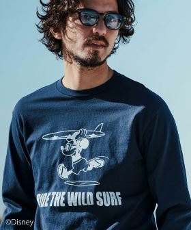  RIDE THE WILD SURF Mickey Print Long Sleeve Tee カットソー(F24N300) | CAMBIO カンビオ(長袖・7分)