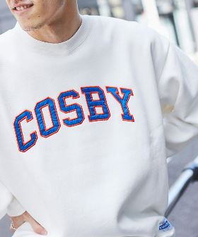 COSBY(コスビー)別注ワッペンロゴクルーネックスウェット