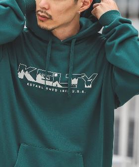 KELTY(ケルティ)別注ロゴプリントパーカー