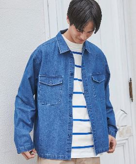 デニムデューティシャツ"DUTY SHIRTS"(セットアップ対応)