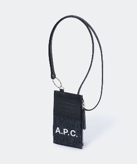 アーペーセー A.P.C. CODDP M63527 小銭入れ メンズ 財布 APC コインケース カードケース ロゴ ストラップ付 ビジネス コットン フラグ
