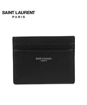 サンローラン パリ SAINT LAURENT PARIS パスケース カードケース ID 定期入れ メンズ 本革 YSL CREDIT CARD CASE ブ