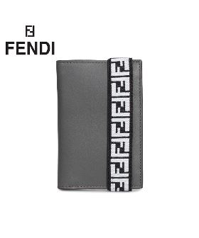 フェンディ FENDI カードケース パスケース 名刺入れ メンズ CARD CASE グレー 7M0265 A8VC [12/5 新入荷]