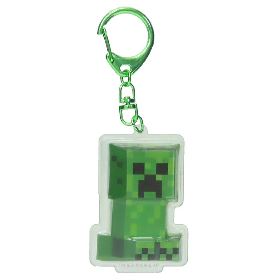 マインクラフト キーリング ぷっくりったいキーホルダー クリーパー Minecraft ケイカンパニー プレゼント キャラクター グッズ
