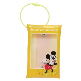 ミッキーマウス カードケース チェキ収納ホルダー YELLOW ディズニー マリモクラフト カード入れ コレクションケース キャラクター グッズ