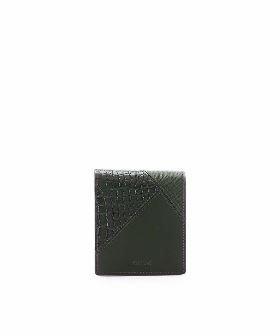 レザー型押しミックス 二つ折財布