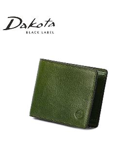 ダコタ ブラックレーベル 財布 二つ折り財布 メンズ ブランド レザー 本革 軽量 エティカ Dakota BLACK LABEL 0620320