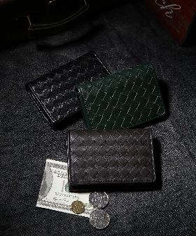 【magaseek/dfashion限定】栃木レザー 二つ折り財布