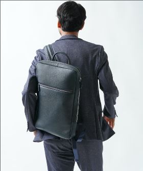 GUIONNET トートバッグ PG006 2WAY SHRINK LEATHER BRIEF CASE ギオネ ショルダー付き 2way シュリンクレザー ビ