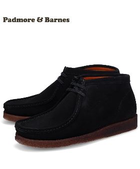 パドモア&バーンズ PADMORE&BARNES ワラビー ブーツ オリジナル メンズ ORIGINAL BOOT ブラック 黒 P404