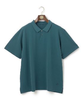 AQUAROBE リサイクル　カノコ　フェイクレイヤード ポロシャツ