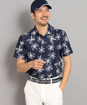 鹿の子 リブライン ポロシャツ / 父の日 プレゼント メンズ 半袖 トップス カジュアル ゴルフ リゾート