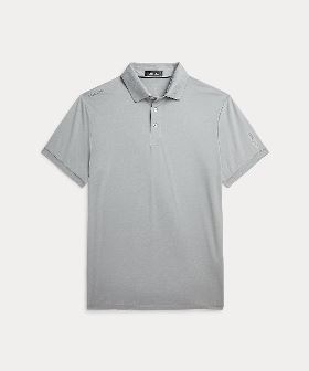 CavariA モザイクチェックイタリアンカラー7分袖ポロシャツ