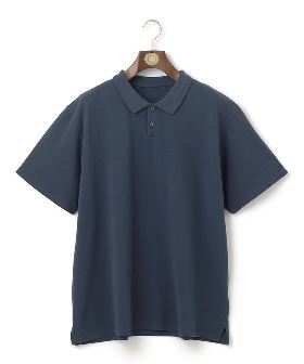 サッカー ストライプ ボタンダウンカラー 半袖 ポロシャツ −吸水速乾−