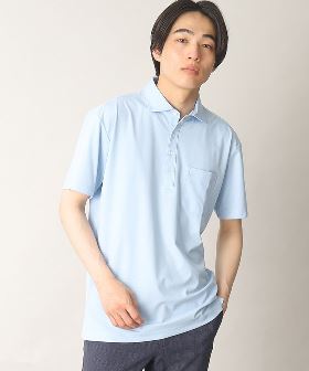 aimoha MENSIMPLE POLO SHIRT ハーフボタン 半袖 ポロシャツ