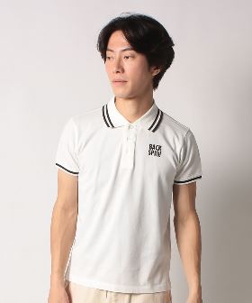 【UVカット／吸水速乾】ロゴデザイン 半袖ポロシャツ
