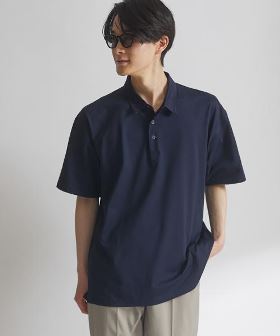 【接触冷感】【吸水速乾】カノコ・ワンポイント半袖ポロシャツ