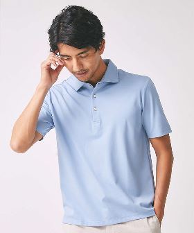 ポロシャツ メンズ 大きいサイズ 半袖 シアサッカー イタリアンカラー Tシャツ スキッパー カットソー 白 黒 青 ポロ シャツ きれいめ スキッパー 立ち襟