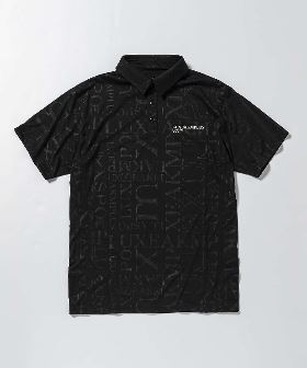 LUXEAKMPLUS(リュクスエイケイエムプラス)ゴルフ ロゴパターン半袖ポロシャツ【ゴルフ】