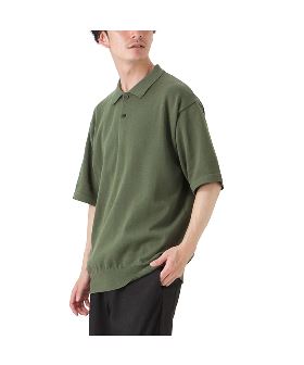 【Penguin by CLUBHAUS】 HIGH GAUGE KNIT POLO