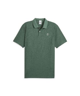 メンズ ゴルフ PUMA x QGC ジャカード ペイズリー 半袖 ポロシャツ