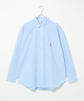 【トレンド】フラワー刺繍オープンカラーシャツ 五分袖