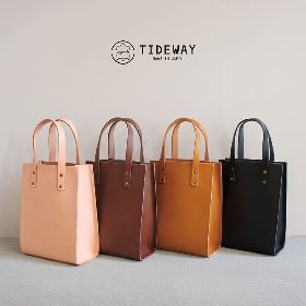 [TIDEWAY/タイドウェイ] NUME SHIKAKU TOTE S トートバッグ  四角トート スクエアトート レザートート ミニトート [あす着対応]